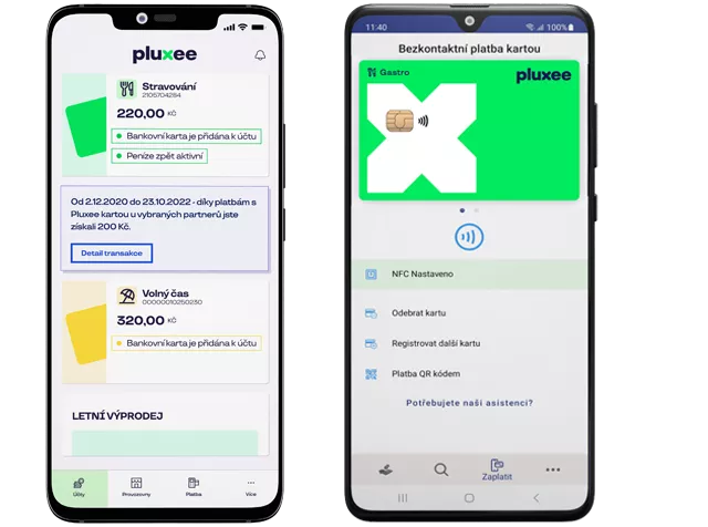 Mobilní aplikace Pluxee